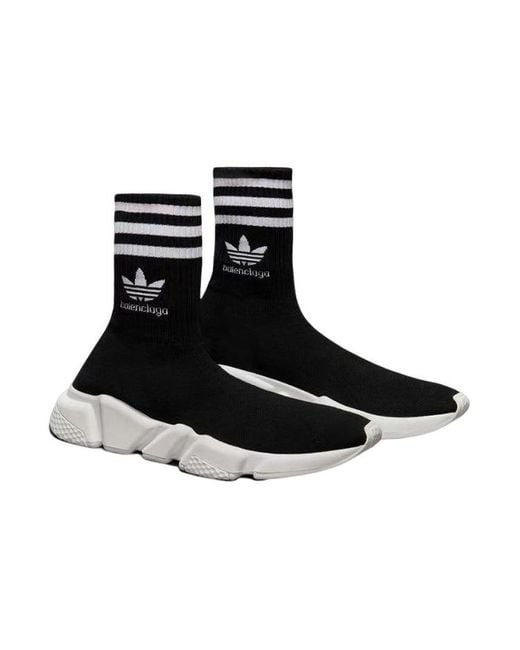 Balenciaga Black X Adidas Originals Speed Sneakers for men