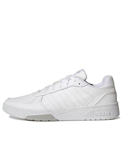 Adidas White Courtbeat Court Lifestyle Shoes for men