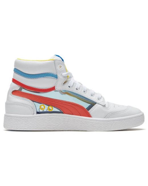 PUMA Blue Ralph Sampson Mid Glass /Hot Coral/Ethereal' for men