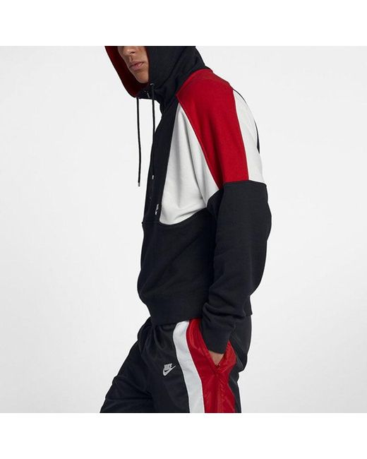 Nike Red Casual Sports Splicing Contrasting Colors Jacket for men