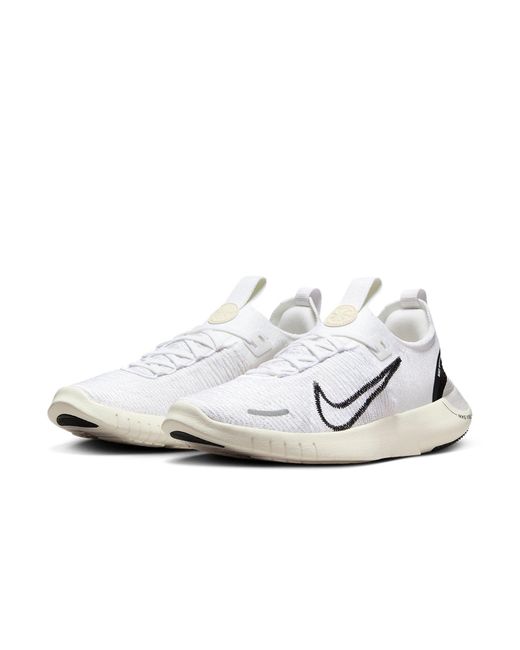 Nike White Free Rn Nn Road Running Shoes