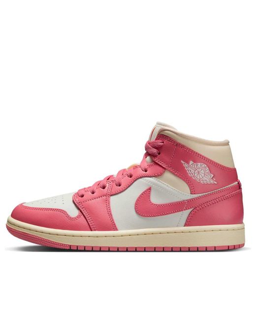 Nike Pink Air 1 Mid "Strawberries And Cream" Shoes