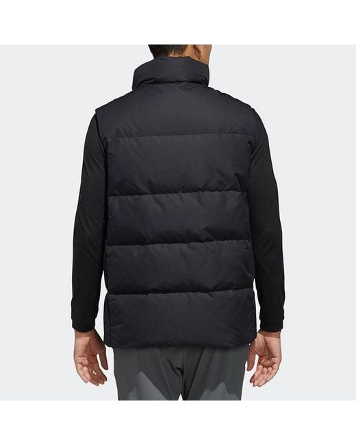 Adidas Blue Xplr Dwn Vest Alphabet Casual Down Vest for men