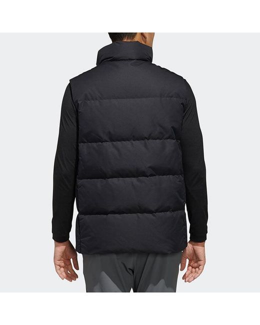 Adidas Blue Xplr Dwn Vest Alphabet Casual Down Vest for men