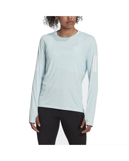 Adidas Blue (Wmns) Own The Run Long Sleeve T-Shirt