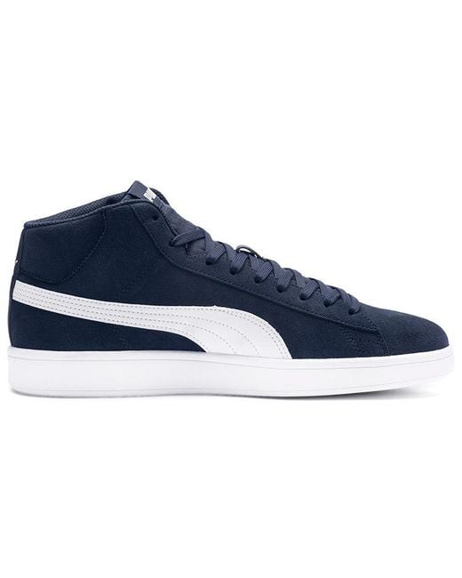 PUMA Blue Smash V2 Mid Mid Tops Casual Skateboarding Shoes for men