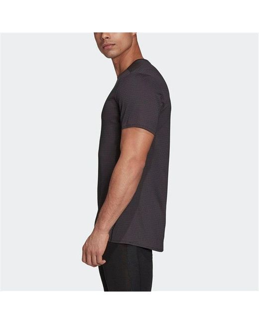 Adidas Black Premium Tee M Reflective Running Sports Short Sleeve for men