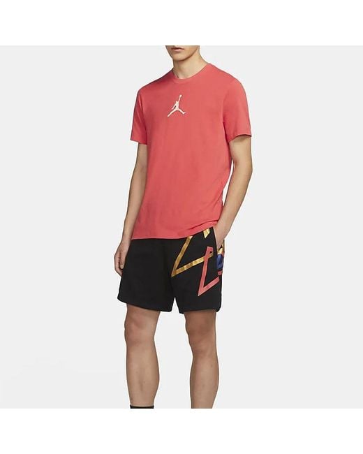 Nike Red Jumpman Dfct Ss Crew Round Neck Short Sleeve Small T-Shirt for men