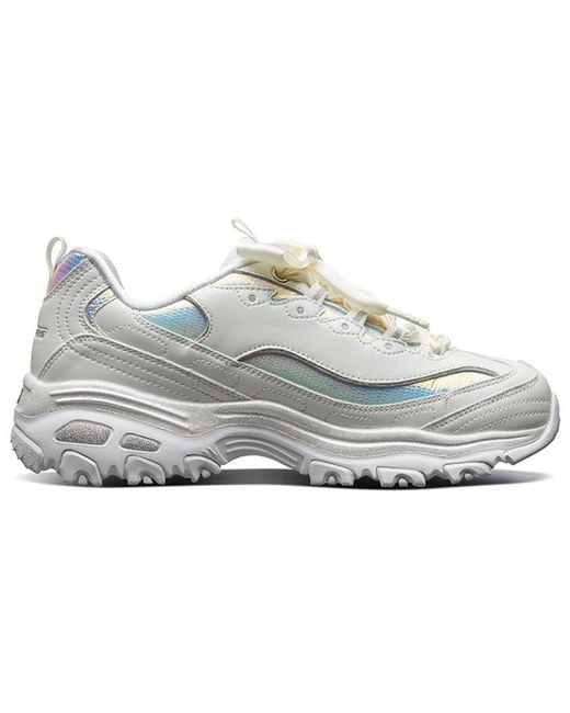 Skechers White (Wmns) D Lites 1.0