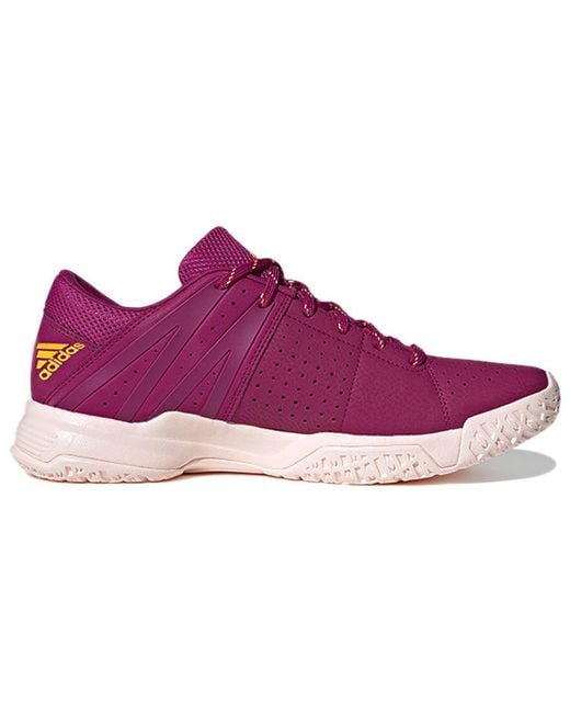 Adidas Purple Wucht P3 Wear-Resistant Non-Slip Badminton Sports Shoe for men