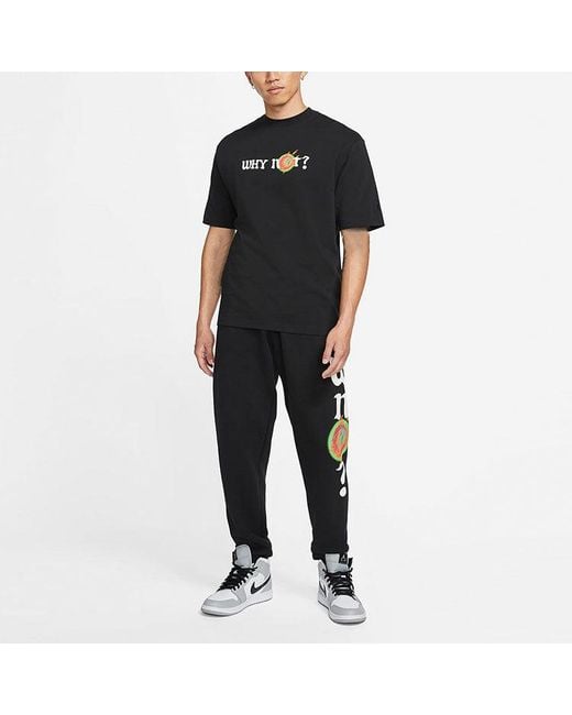 Nike Blue 'Why Not? Casual Sports Crew-Neck Short Sleeve for men