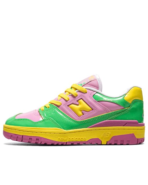 New Balance White 550 Y2K Patent Leather Pack for men