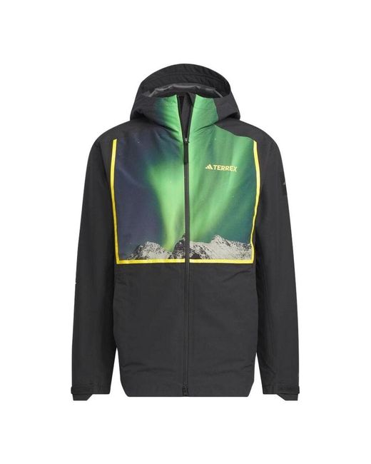 Adidas Green National Geographic Rain.Rdy Three-In-One Jacket for men