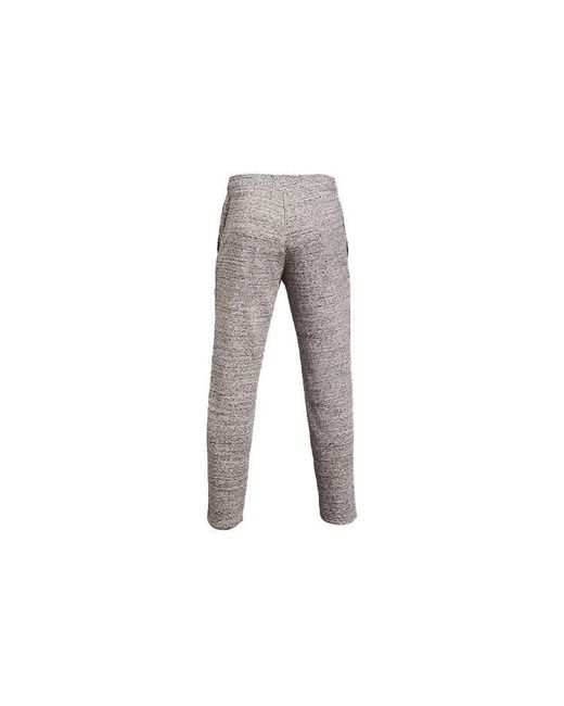 Under Armour Gray Rival Terry Logo Fleece Sweatpants for men