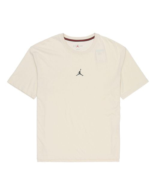 Nike Natural Solid Color Round Neck Short Sleeve T-Shirt for men