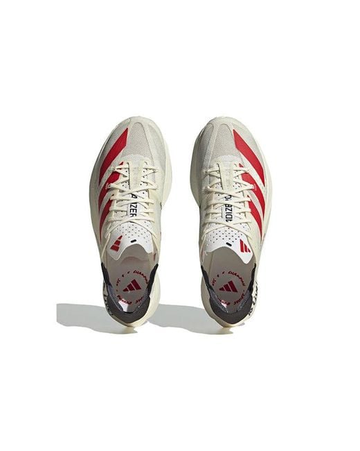 Adidas White Adizero Pro 3.0 'To Run Is To Live' for men