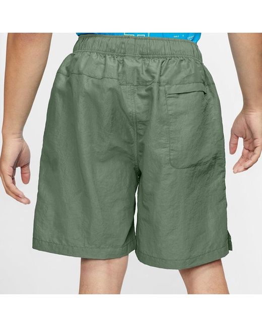 Nike Green 23 Engineered Multiple Pockets Loose Cargo Sports Shorts 'Military' for men