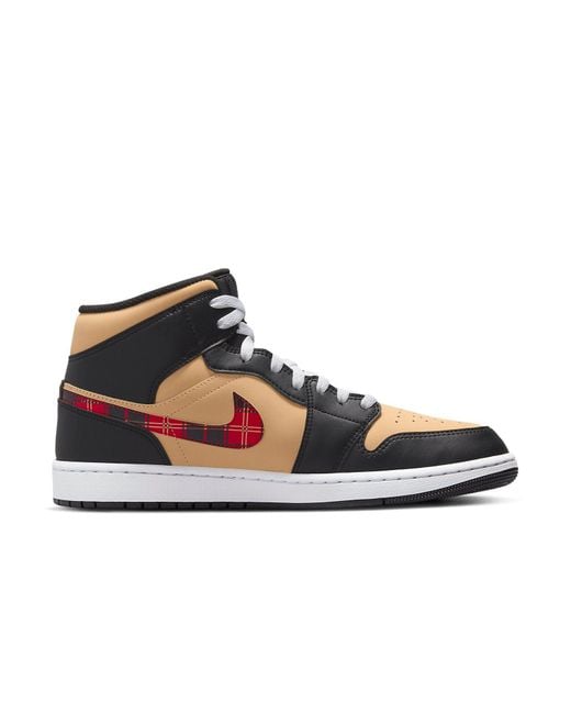 Nike Air Jordan 1 Mid Se Black/multi-color/sesame/fire Red/whitedz5329-001