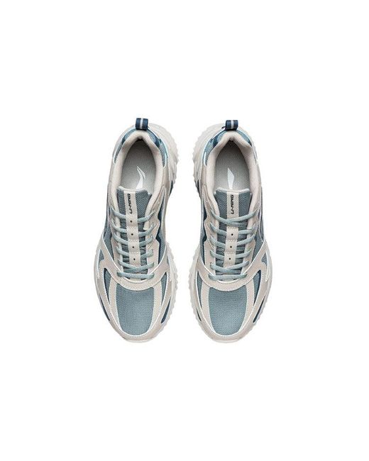 Li-ning Blue Retro Running Shoes for men