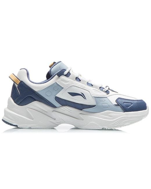 Li-ning Blue Retro Reflective Sneakers for men