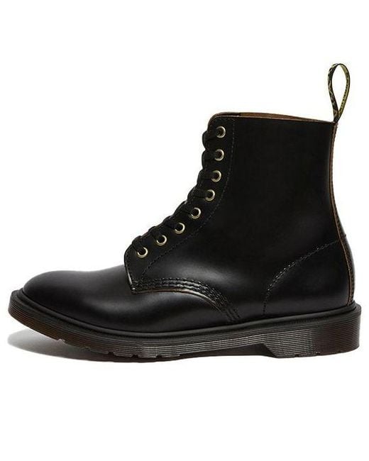 Dr. Martens Black 1460 Vintage Smooth Leather Lace Up Boots for men