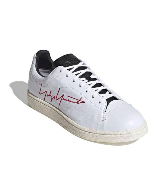 Adidas White Y-3 Yohji Court Shoes for men