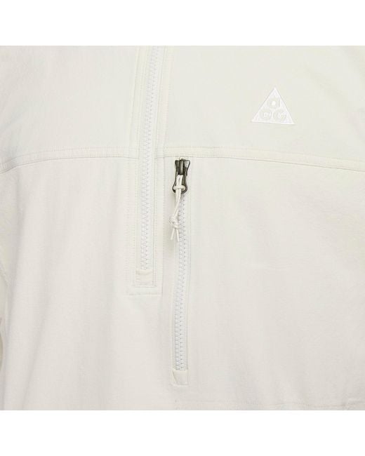 Nike White Acg Canyon Farer Anorak Jacket Asia Sizing 'Light Bone' for men