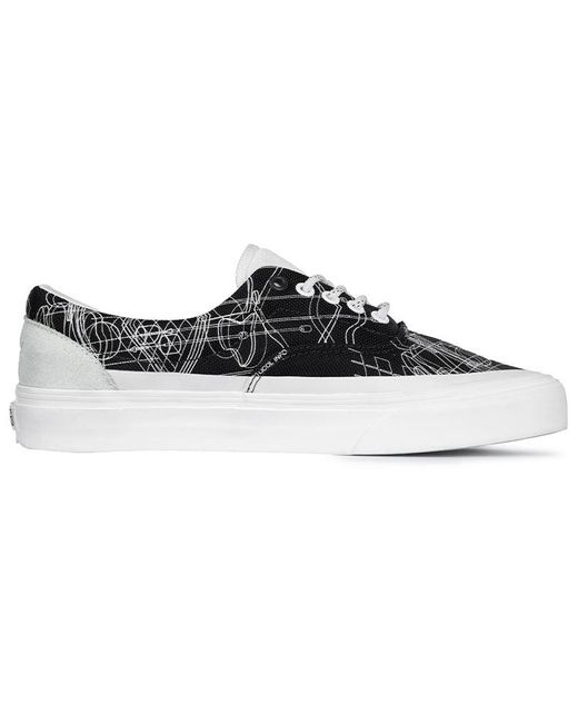 Vans Black C2H4 X Era Skateboarding Shoes Graffiti for men