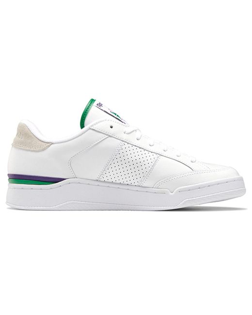 Reebok White Ad Court Skate Shoes for men