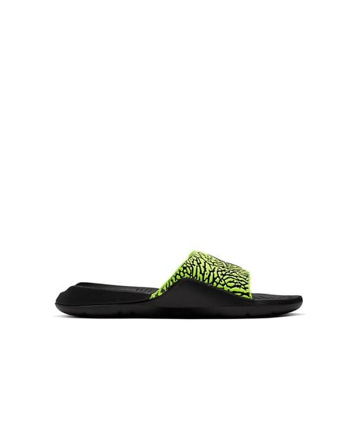 Nike Green Hydro 7 V2 Slide Cement' for men