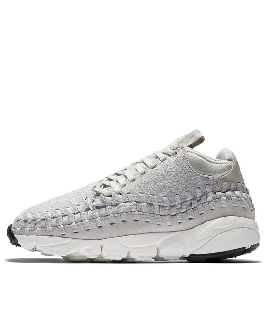 Nike Air Footscape Woven Chukka Qs 'hairy Suede' in White for Men | Lyst