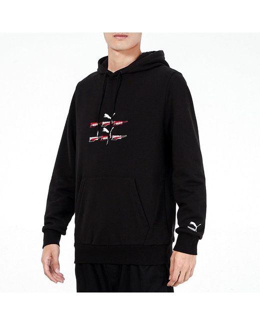 PUMA Blue Sports Knit Cardigan Hoodie for men