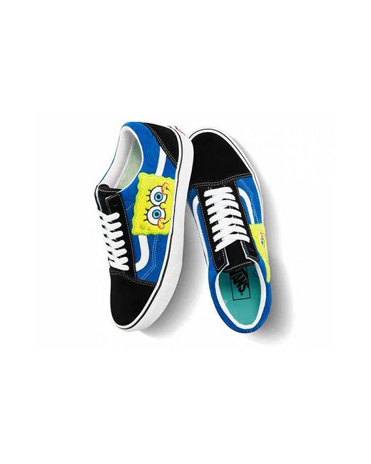 Vans Blue Spongebob Squarepants X Old Skool 'Smile Patch' for men