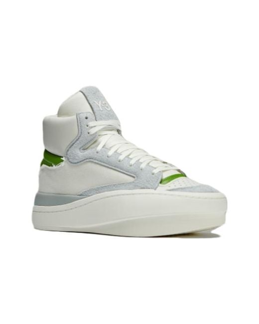 Adidas White Y3 Centennial High 'Team Rave' for men