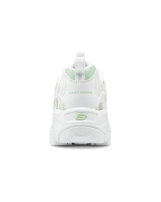 Skechers White (Wmns) Sport D'Lites 1.0