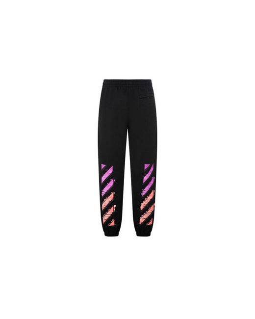 Off-White c/o Virgil Abloh Black Fw21 Adornment Sports Pants/Trousers/Joggers for men