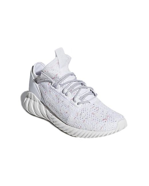Adidas White Tubular Doom Sock Primeknit for men