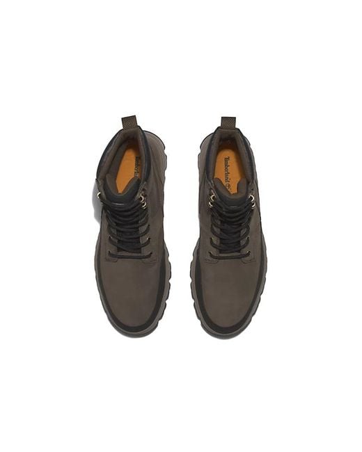 Timberland Black Originals Ultra Greenstride Waterproof Boots 'Dark Nubuck' for men