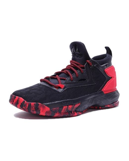 Adidas Red D Lillard 2 Light Scarlet Cardinal' for men