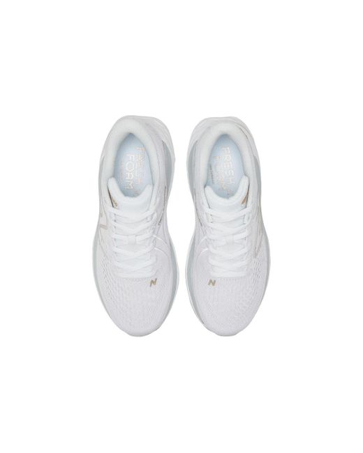 New Balance White Fresh Foam X Cushioned Running Shoes