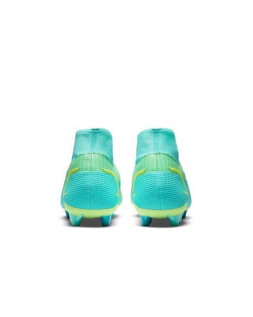 Nike Green Mercurial Superfly 8 Academy Ag 'Dynamic Lime Glow' for men
