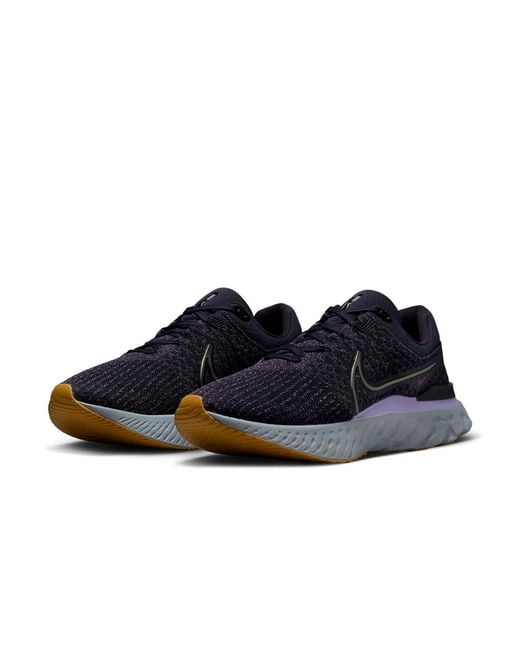 Nike Blue React Infinity Run Flyknit 3 'Cave Cool' for men