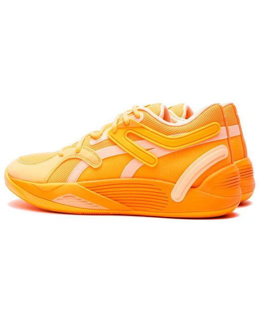 PUMA Orange Trc Blaze Court 'Neon Citrus' for men