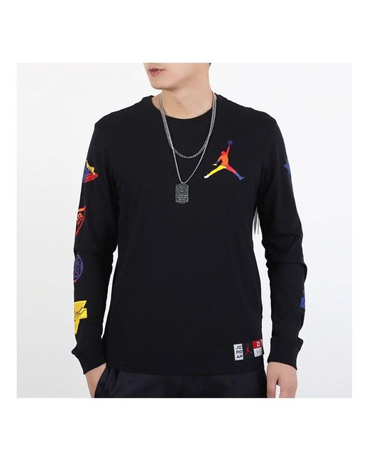 Nike Blue Dna Casual Sports Pullover Round Neck Long Sleeves for men