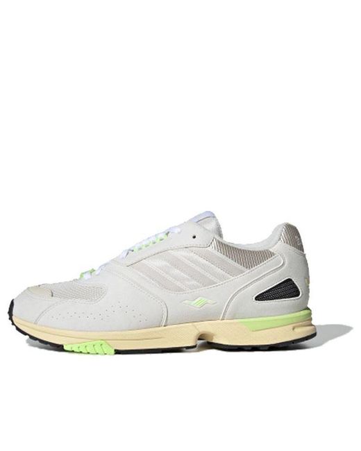 Adidas White Zx 4000 Lime' for men