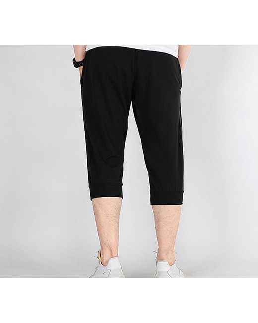 Adidas Black M E Lwft 34 Pnt Knit Sports Pants for men
