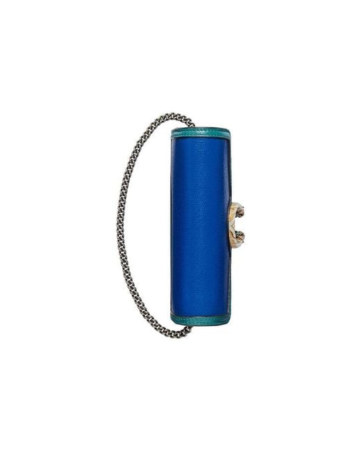 Gucci Blue Dionysus Single-Shoulder Bag Super Mini