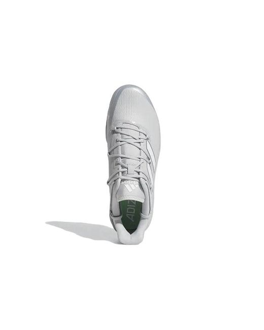 Adidas White Adizero Afterburner 8 Cleats for men