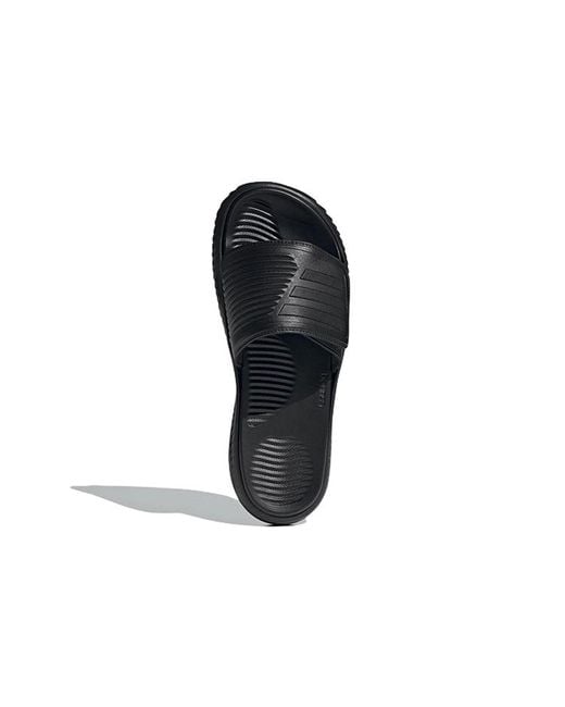 Adidas Black Alphabounce Slide 'Triple' for men