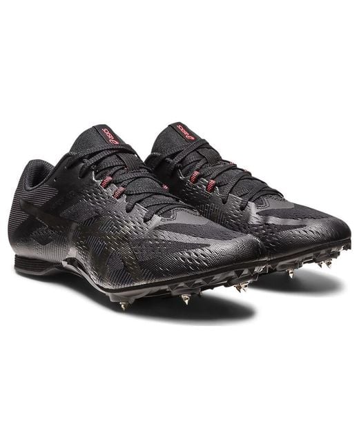 Asics Black Hyper Md 8 Gunmetal' for men